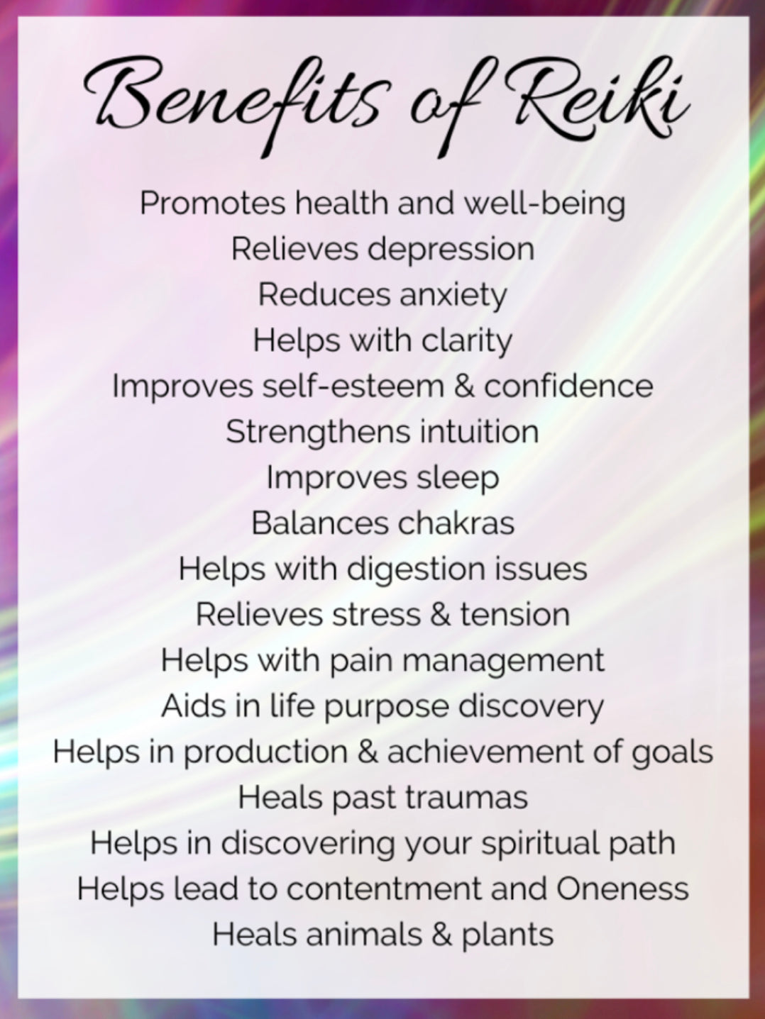 Reiki - Intuitive Energy Work Session