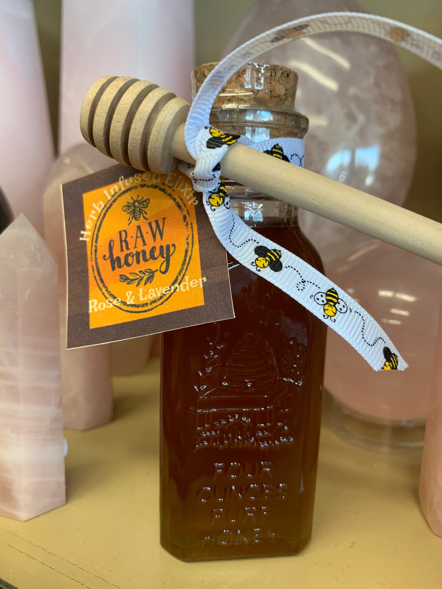 Herb Infused Honey ~ Lavender & Rose