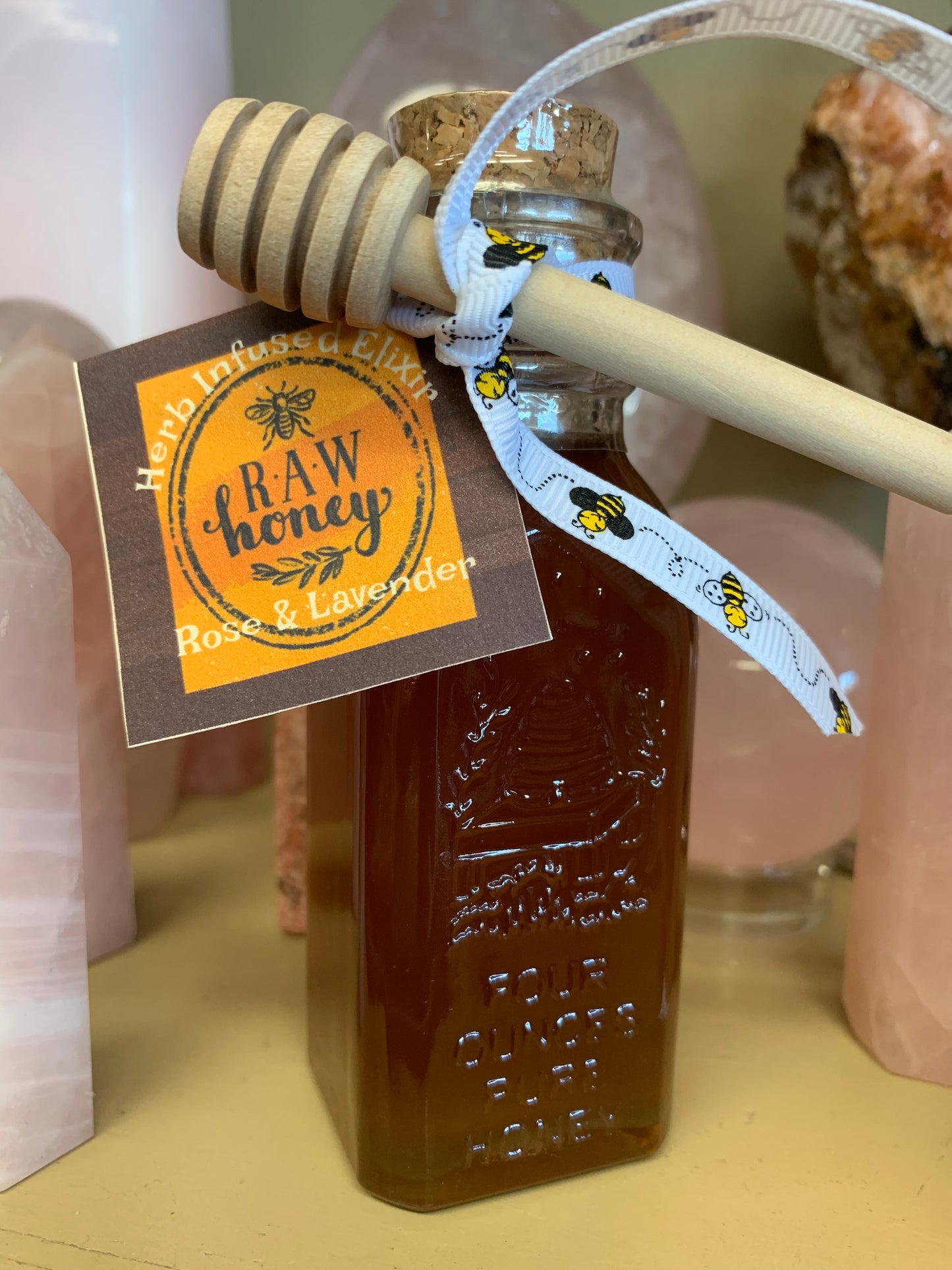 Herb Infused Honey ~ Lavender & Rose