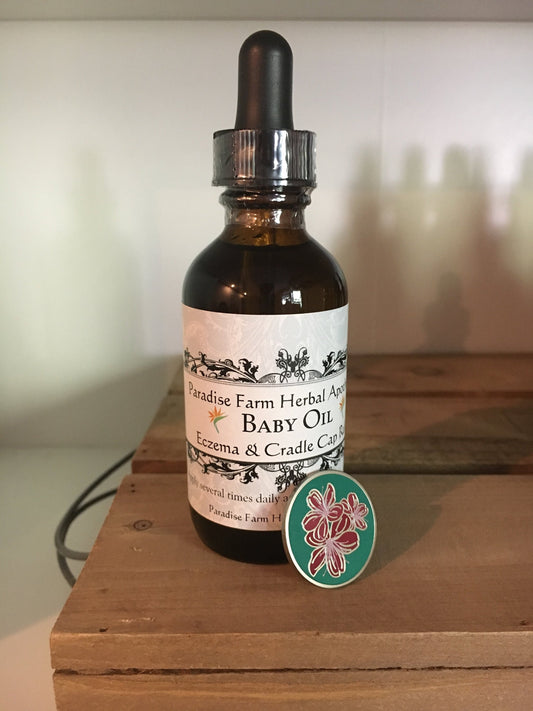 Baby Oil | Organic | Herb Infused | Eczema | Cradle Cap | Dry Skin | All Natural
